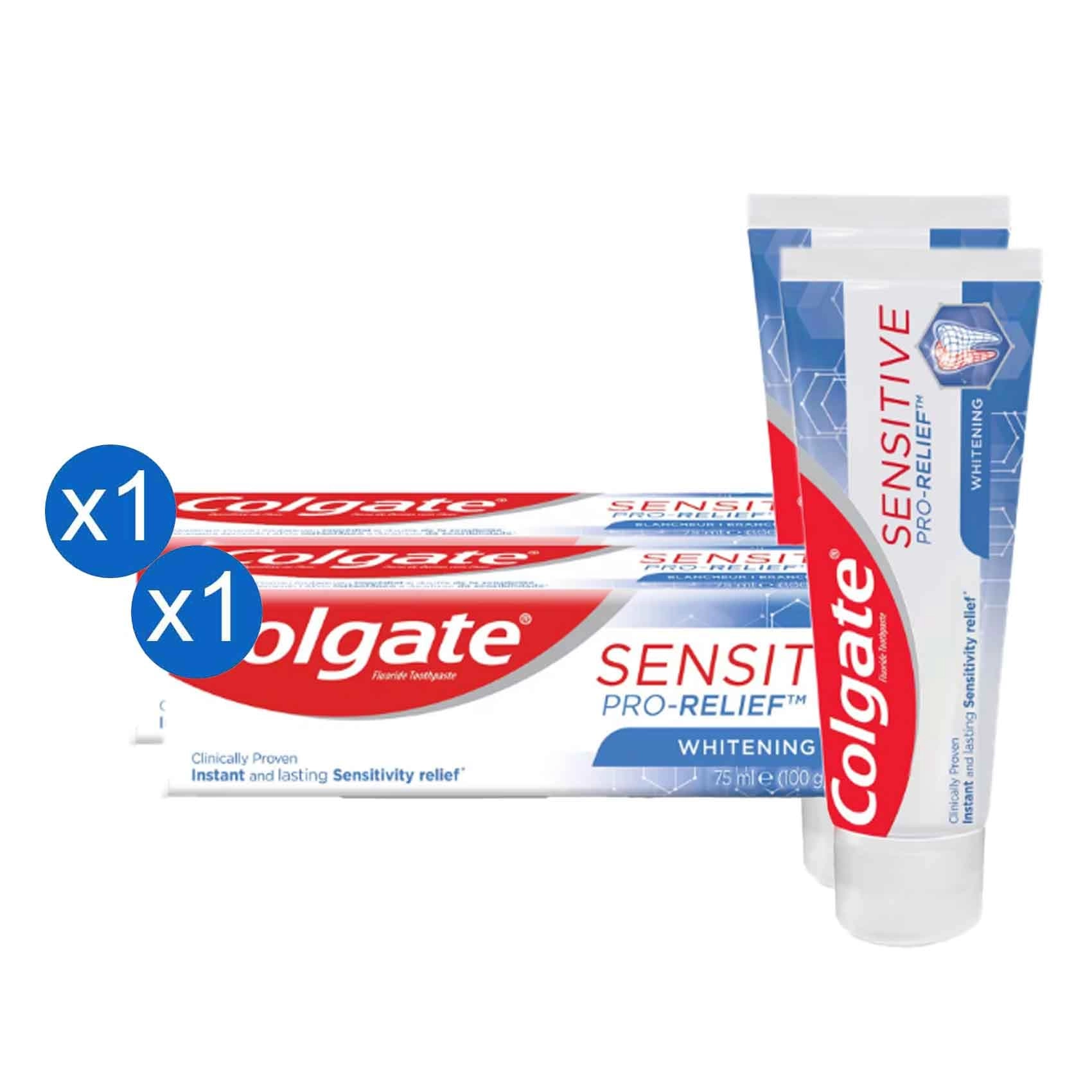 Colgate Sensitive Pro-Relief Whitening Toothpaste 75ml Pack of 2