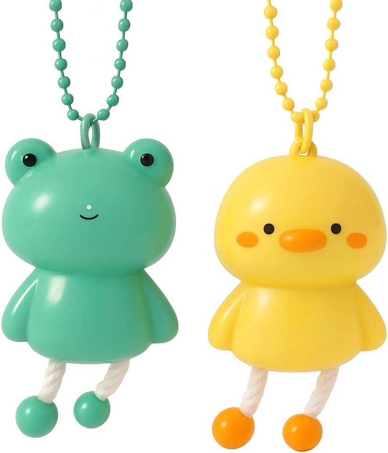 FITTO Plastic Key Chain Animal Series - Frog and Baby Chick - 2 piece(s)