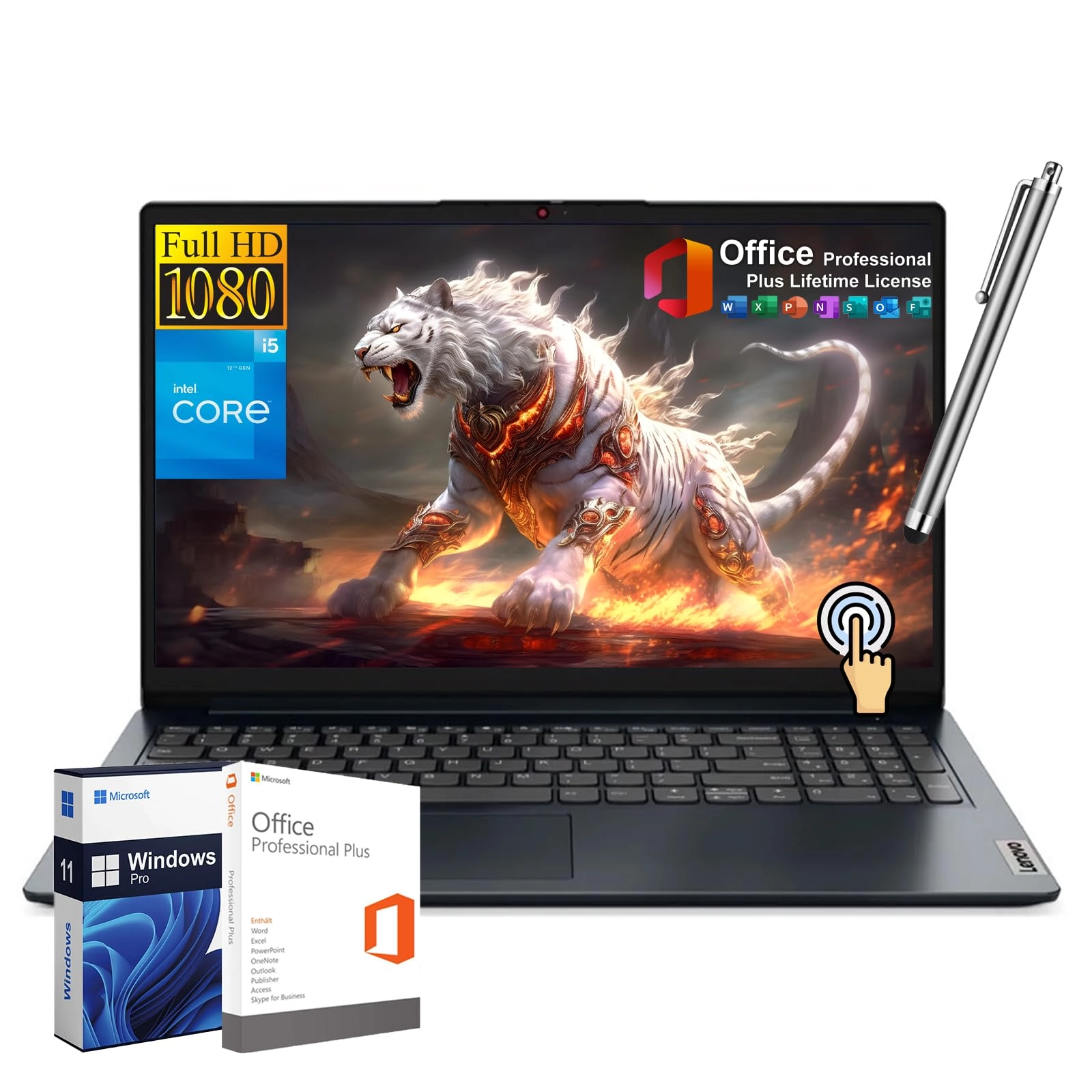 Lenovo IdeaPad Business Laptop - 15.6'' Core i5-1235U 24GB DDR4 1TB SSD Bundle