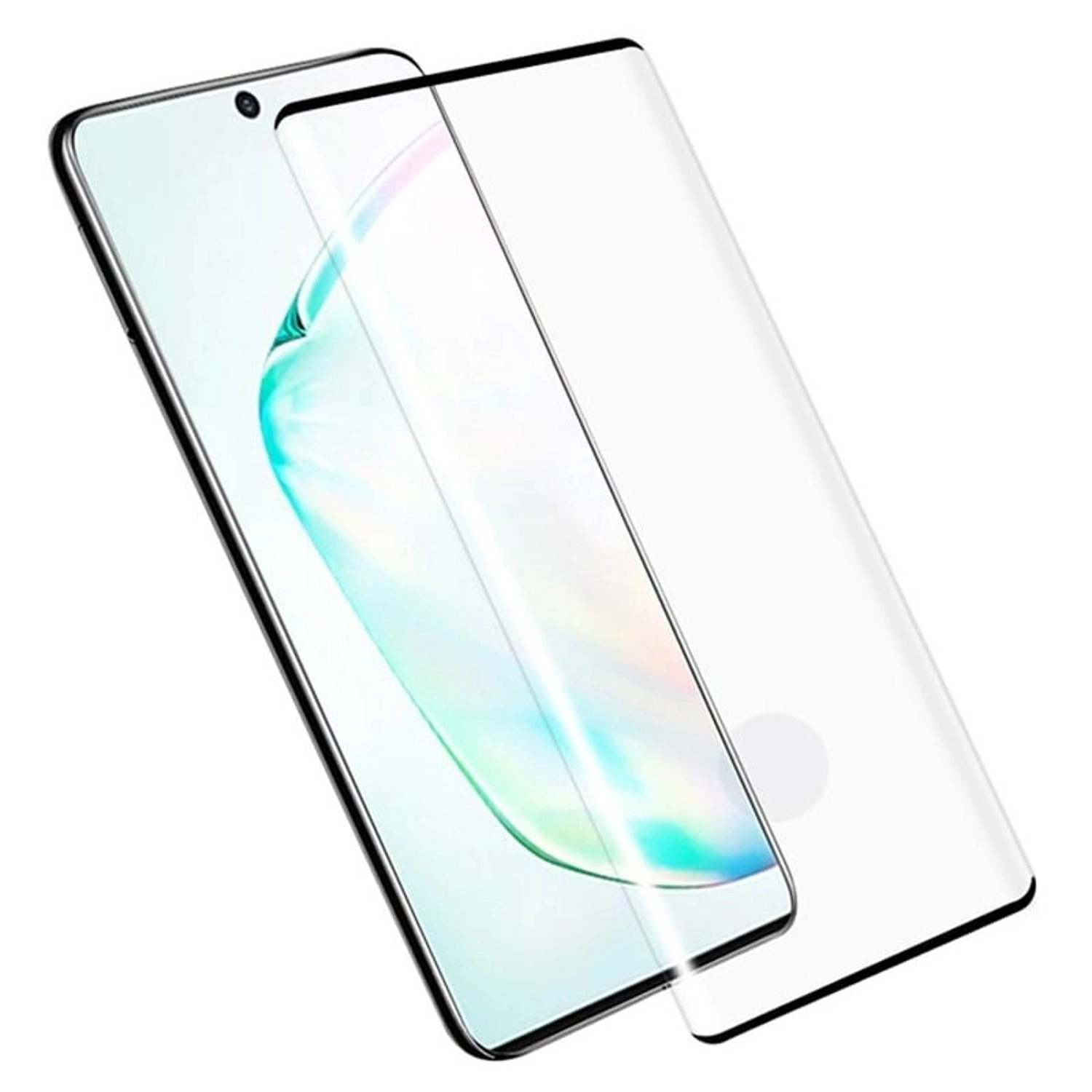 Clear Tempered Glass Screen Protector + Back Protector for Galaxy Note 10 Plus
