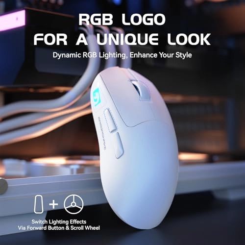 M4 Superlight Gaming Mouse - 2.4G/Bluetooth/Wired