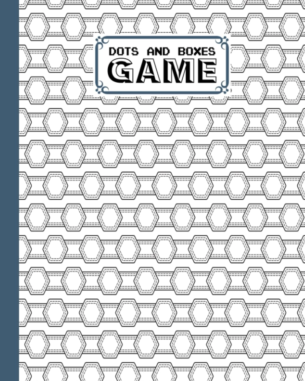 Dots And Boxes Game - Hexagons Cover 120 Pages