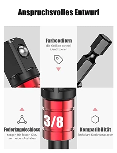 Angle Drill Attachment - 105° 1/4 Inch 3/8 Inch 1/2 Inch