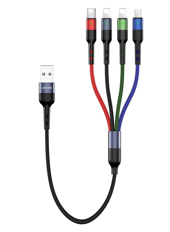 USAMS Charge Cable Micro USB to Type C 0.3m Braided (2-Pack)