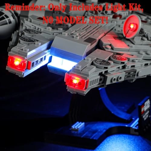 LED Lighting Kit - Compatible with 2024 Millennium Falcon Star Wars 75375 Model USB or battery