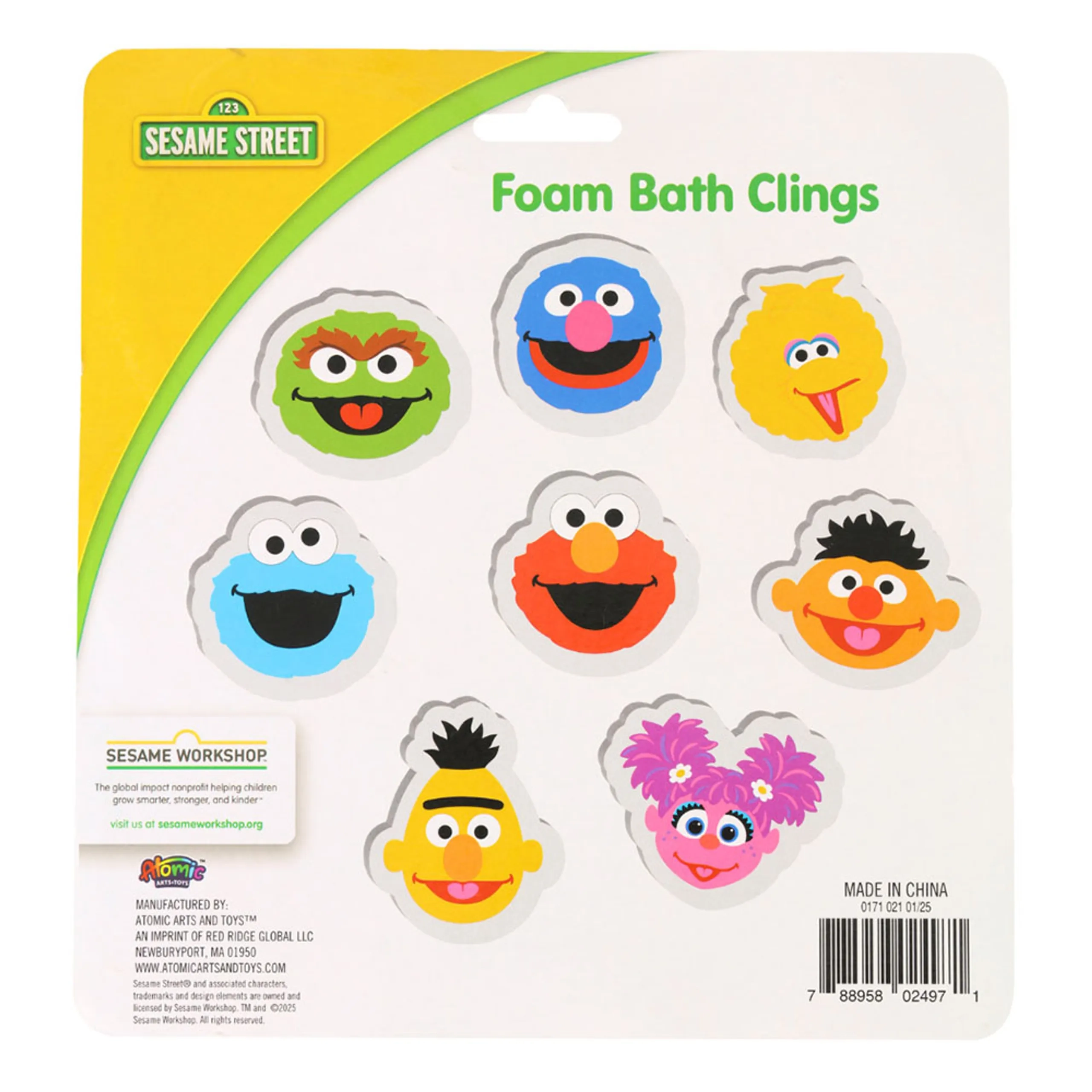 Foam Bath Clings Stickers - 8 Pcs Reusable