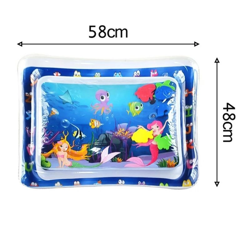 Tummy Time Inflatable Water Playmat - ocean-themed 0 month