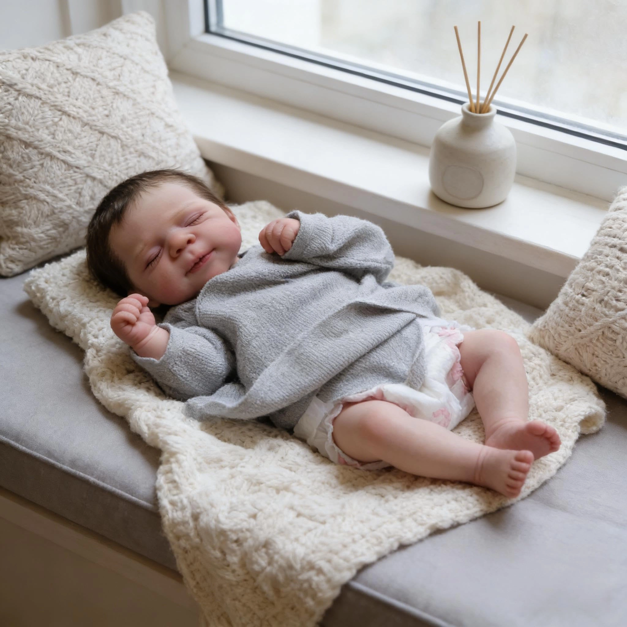 Reborn Baby Doll - 18 inch Vinyl Girl Ages 3+