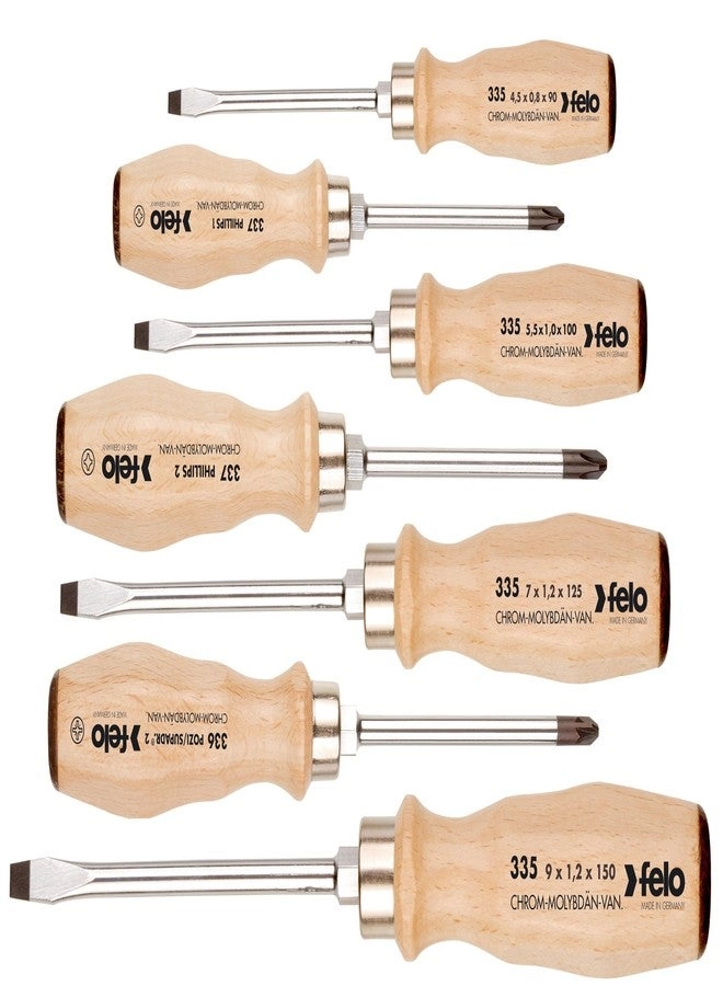 FELO 18108 Slotted and Phillips Screwdriver Set (7 Pcs)