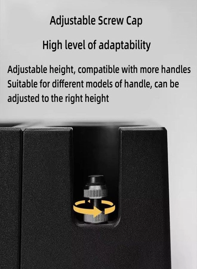 Knock Box - Plastic Black + Tamping Mat + Accessories Tool for Baristas + 51-58MM Espresso Tamper