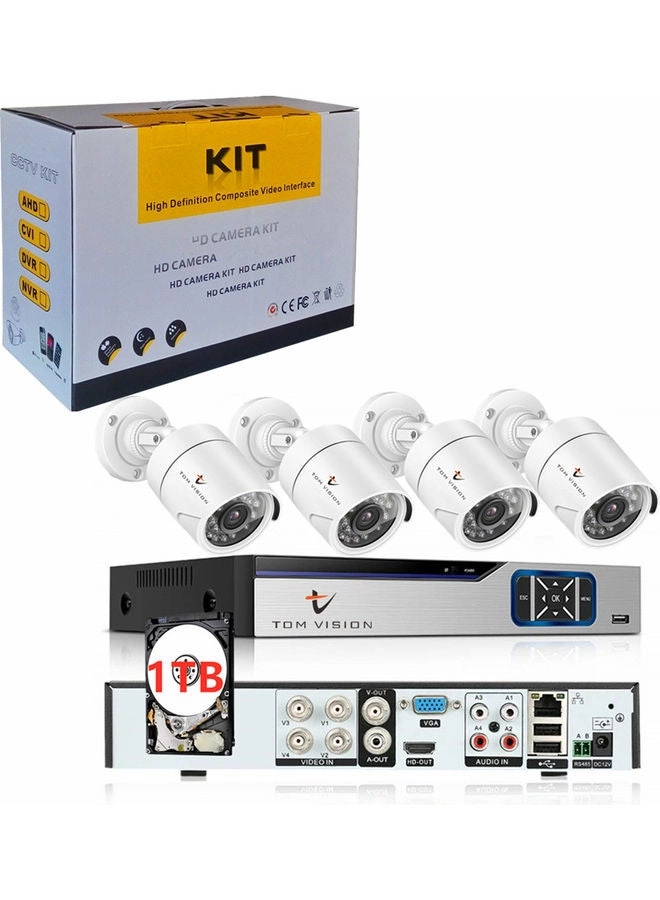 CCTV Camera Security Recording System - 4 4Channel 1080N