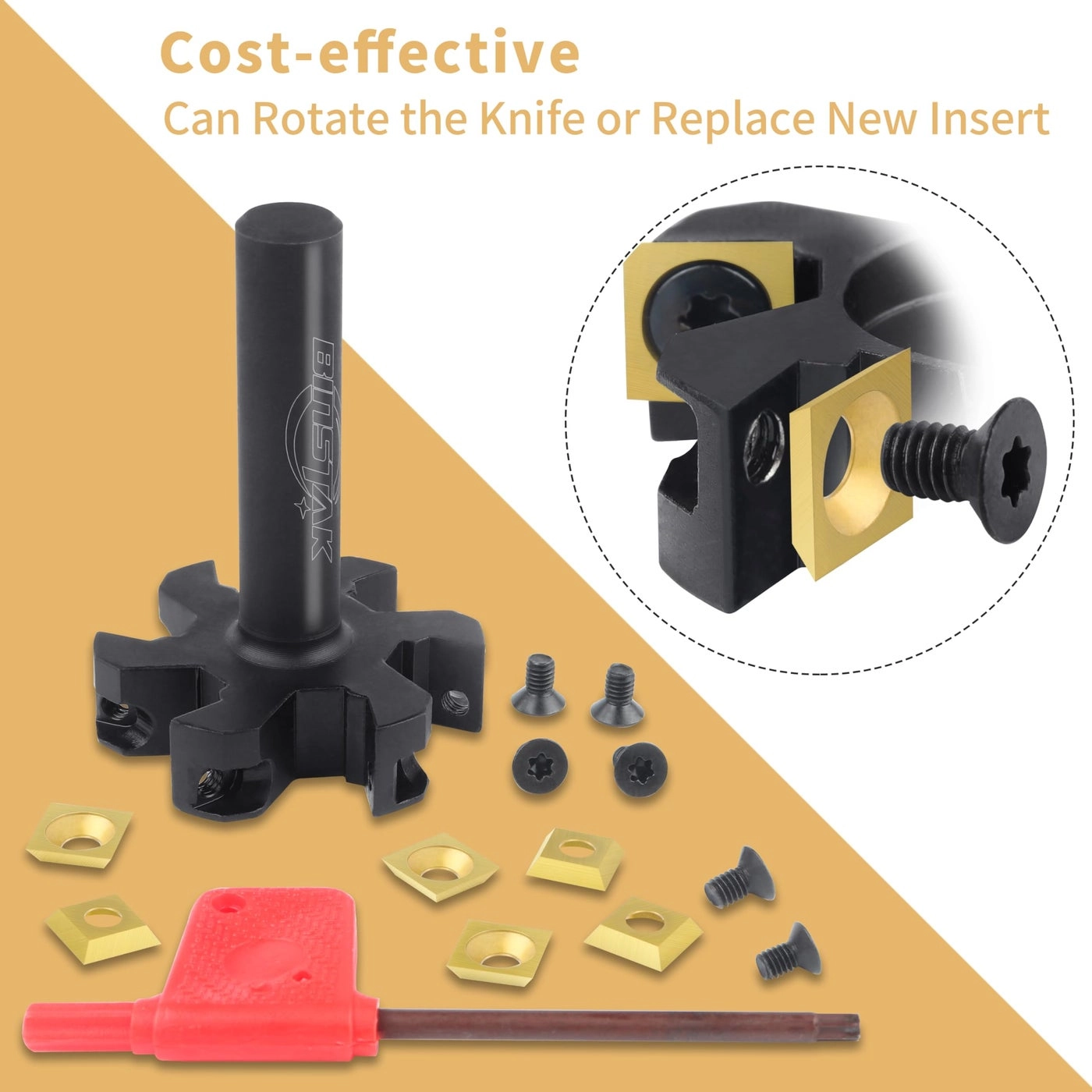 CNC Spoilboard Surfacing Router Bit - 2" 1/2"