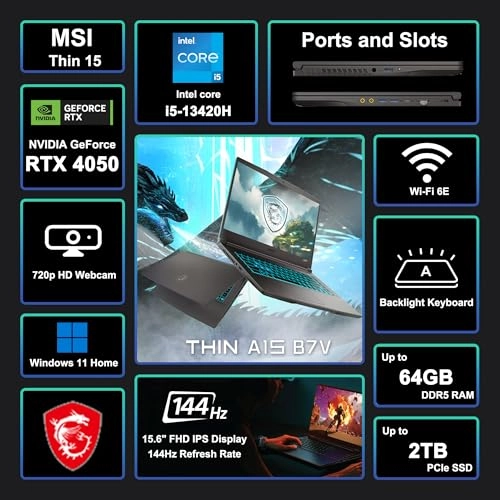 Thin 15 Thin 15 - 15.6'' Core i5-12450H 32GB DDR4 1TB SSD
