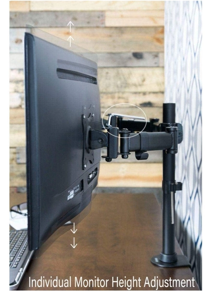 Dual Monitor Stand - 17-32 inch 75x75/100x100mm
