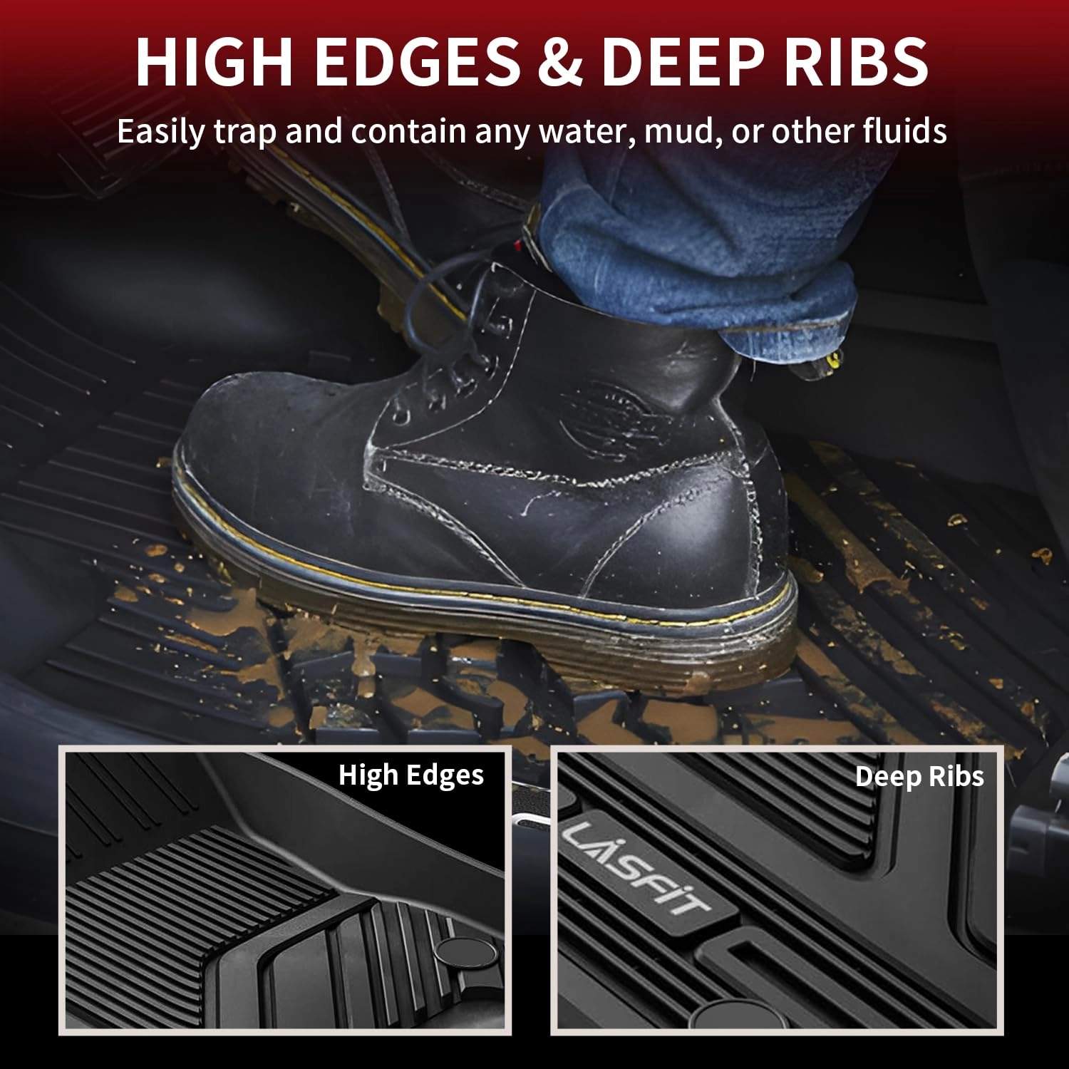 Floor Mats - Ram 1500 Crew Cab 2019-2024 1st & 2nd Row