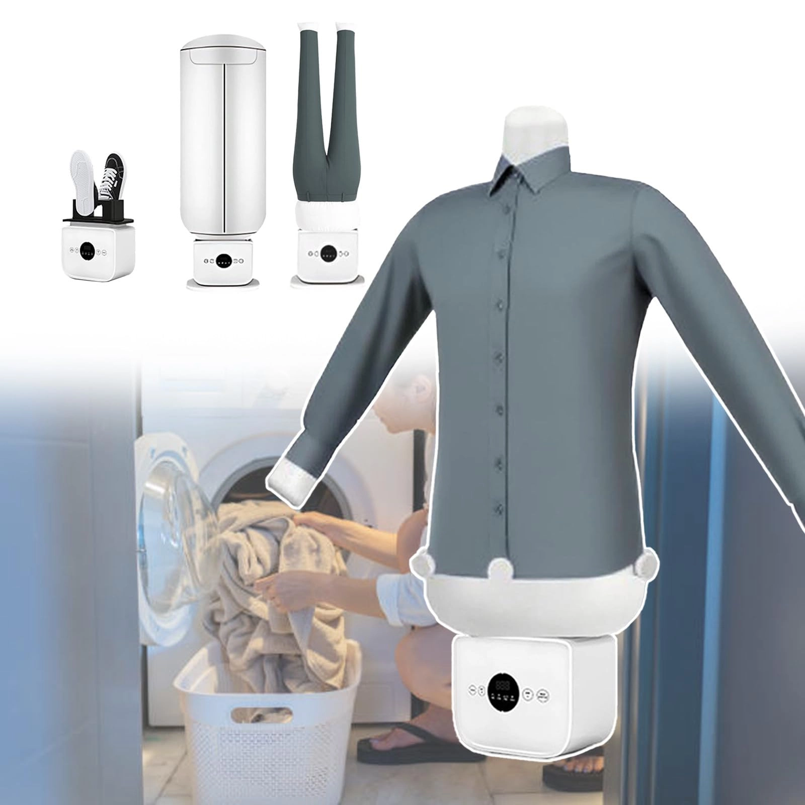 Automatic Ironing Machine - 360° Ironing Portable Steam
