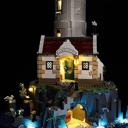 LED Lighting Set - Compatible with Lego 21335 Ideas Motorised Lighthouse Remote control version