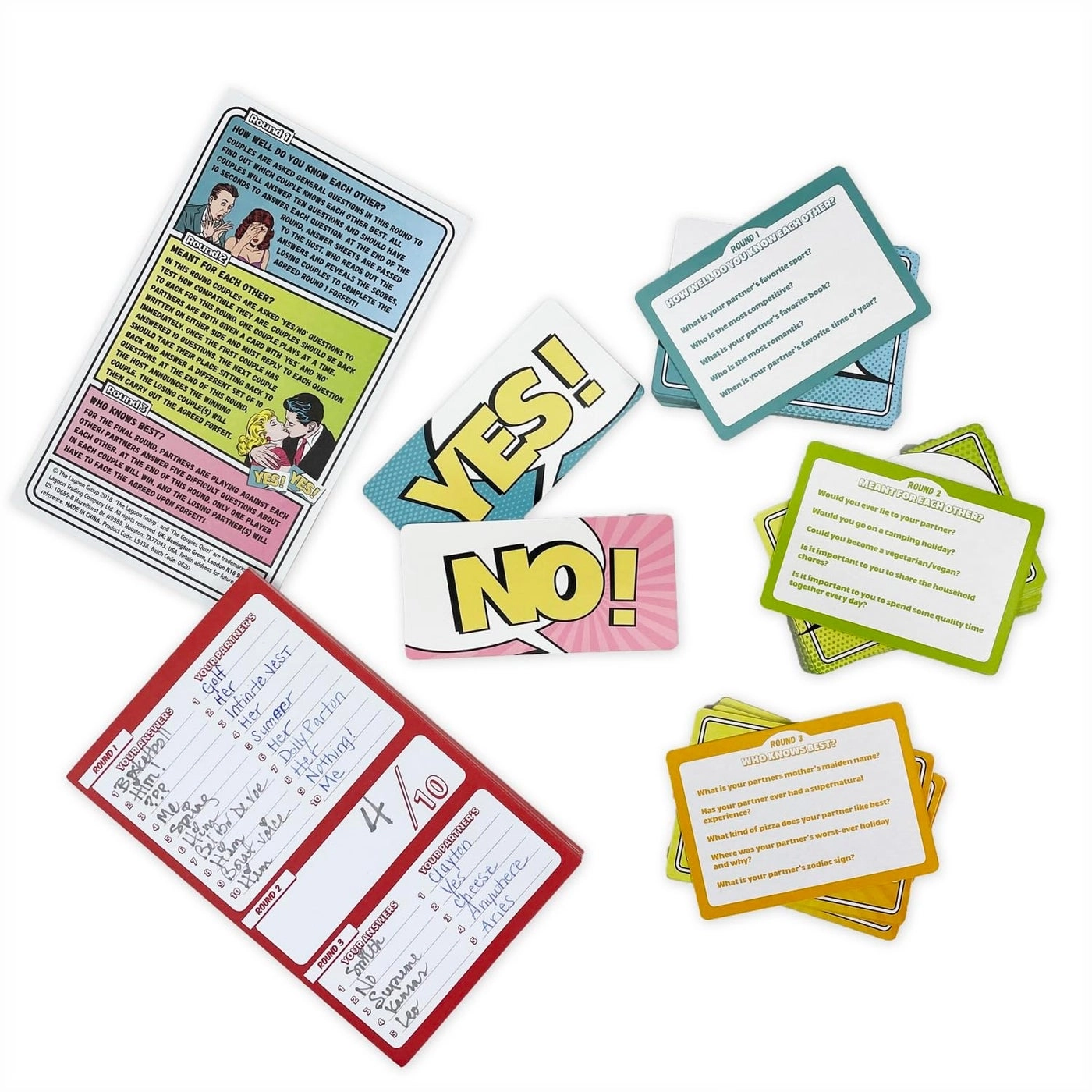 The Couples Quiz Game - English Ages 14 and up