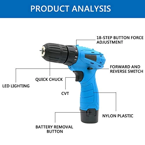 3 in 1 Electric Hammer Drill - Cordless 25+3 N.m 10mm