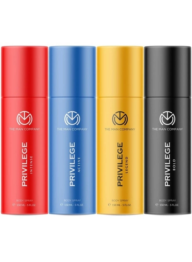 Privilege Deodorants - Active Legend Intense Bold Premium Pack