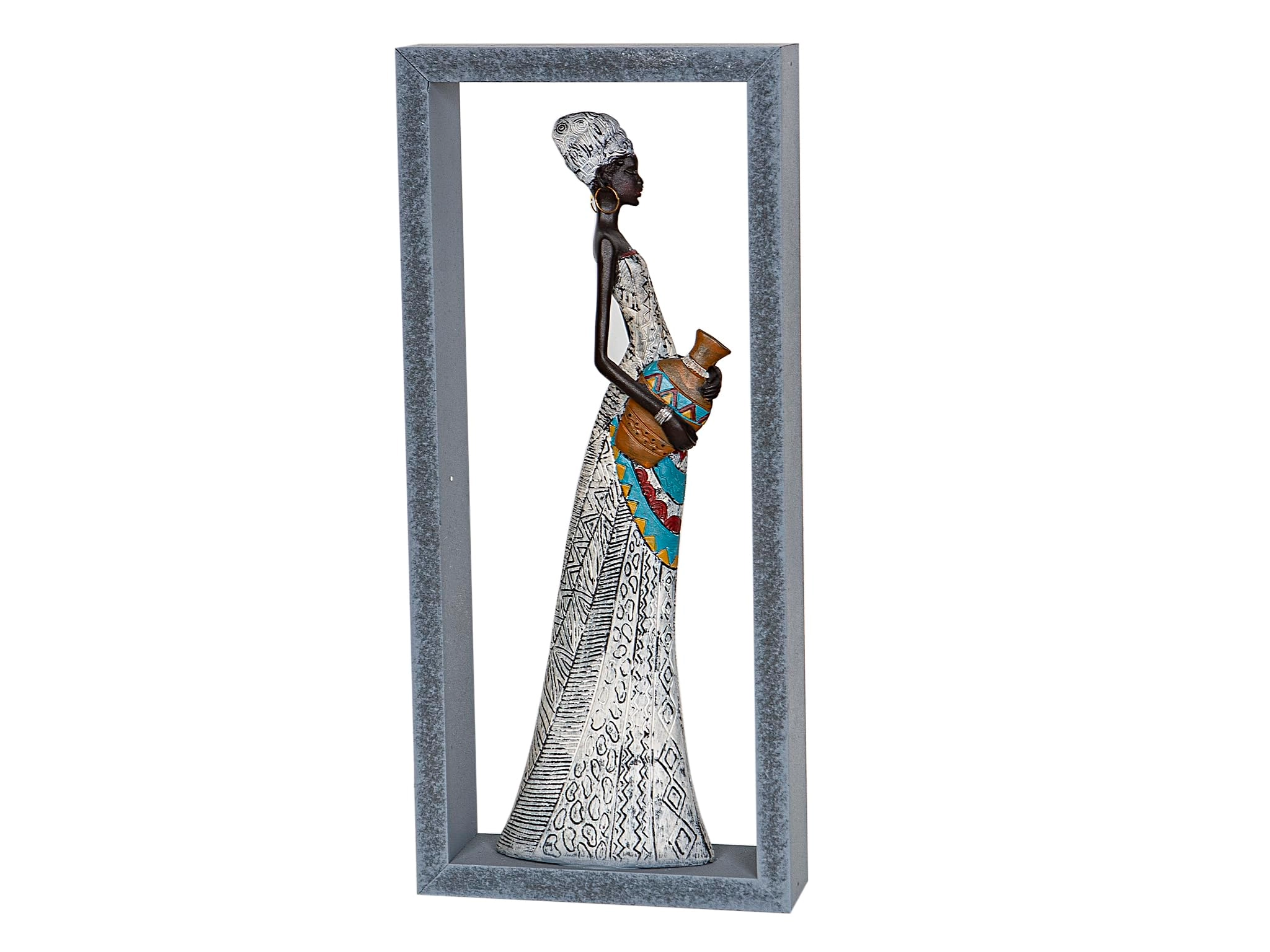 AlexandreHouse FIGURA RESINA MUJER EN MARCO DM - Rectangular multi-coloured
