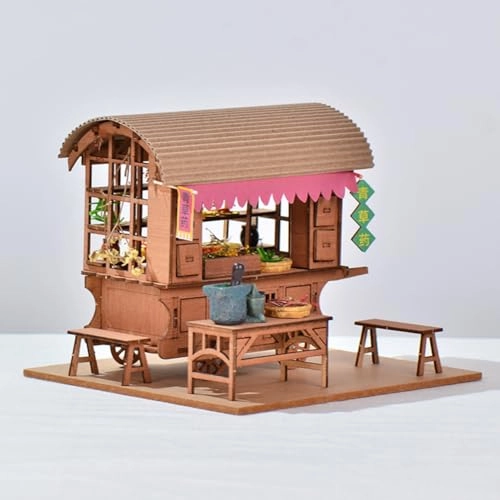 3D Wooden Puzzle Bookshelf Insert - Library of Books 1:24