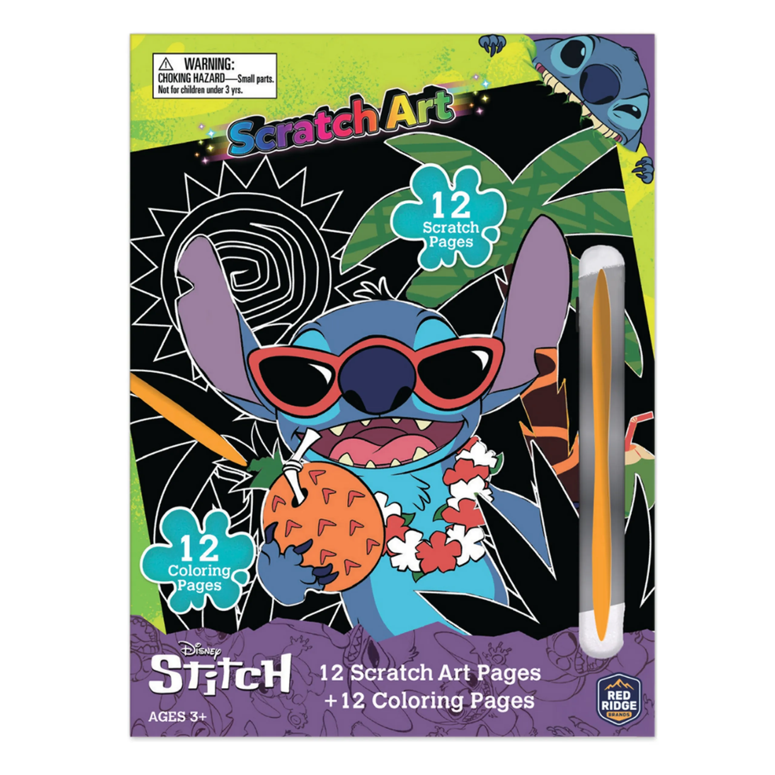 Disney Stitch Scratch Scribble - 3+ years 12 pcs