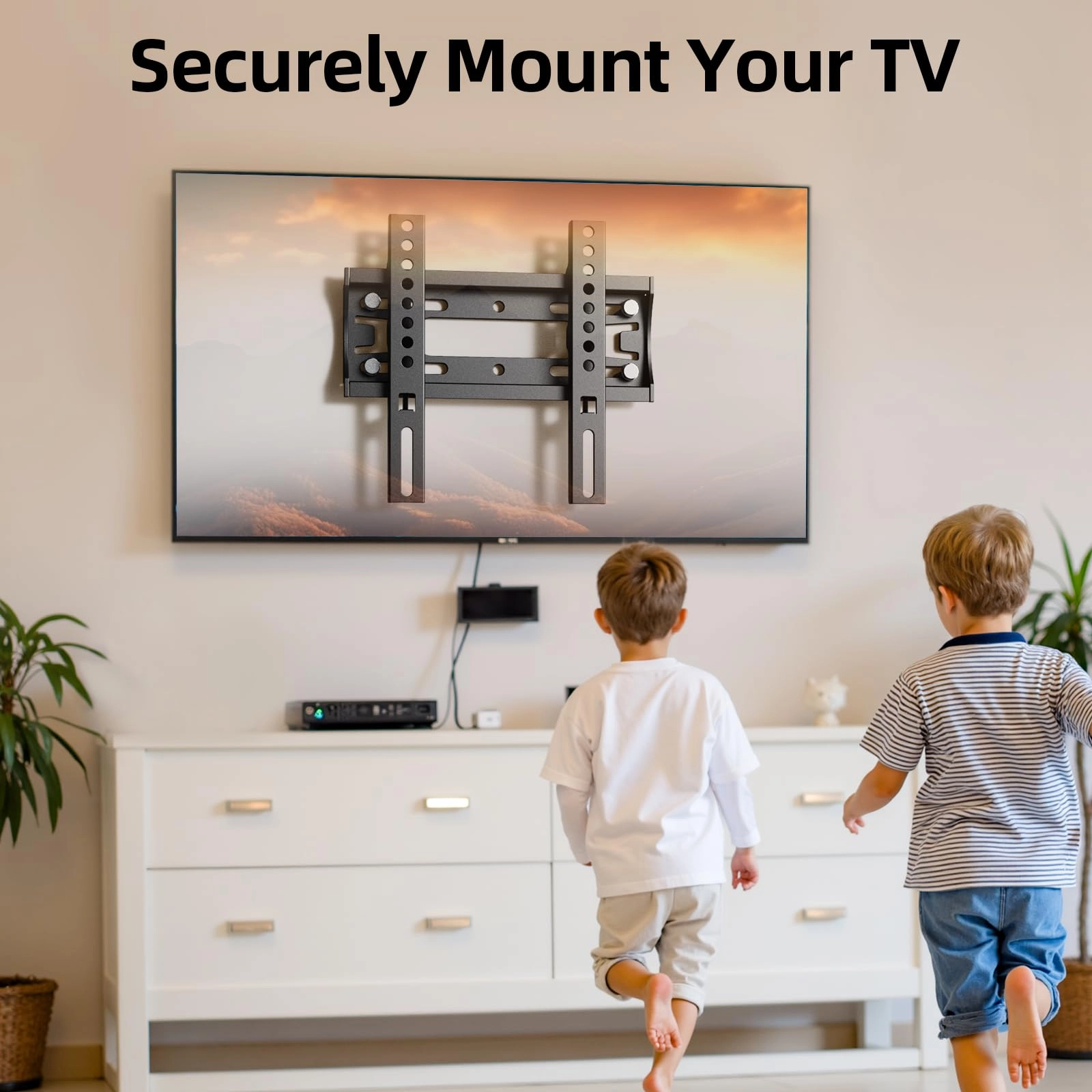 Fixed Low Profile TV Wall Mount - up to 99Lbs 24-65 inch