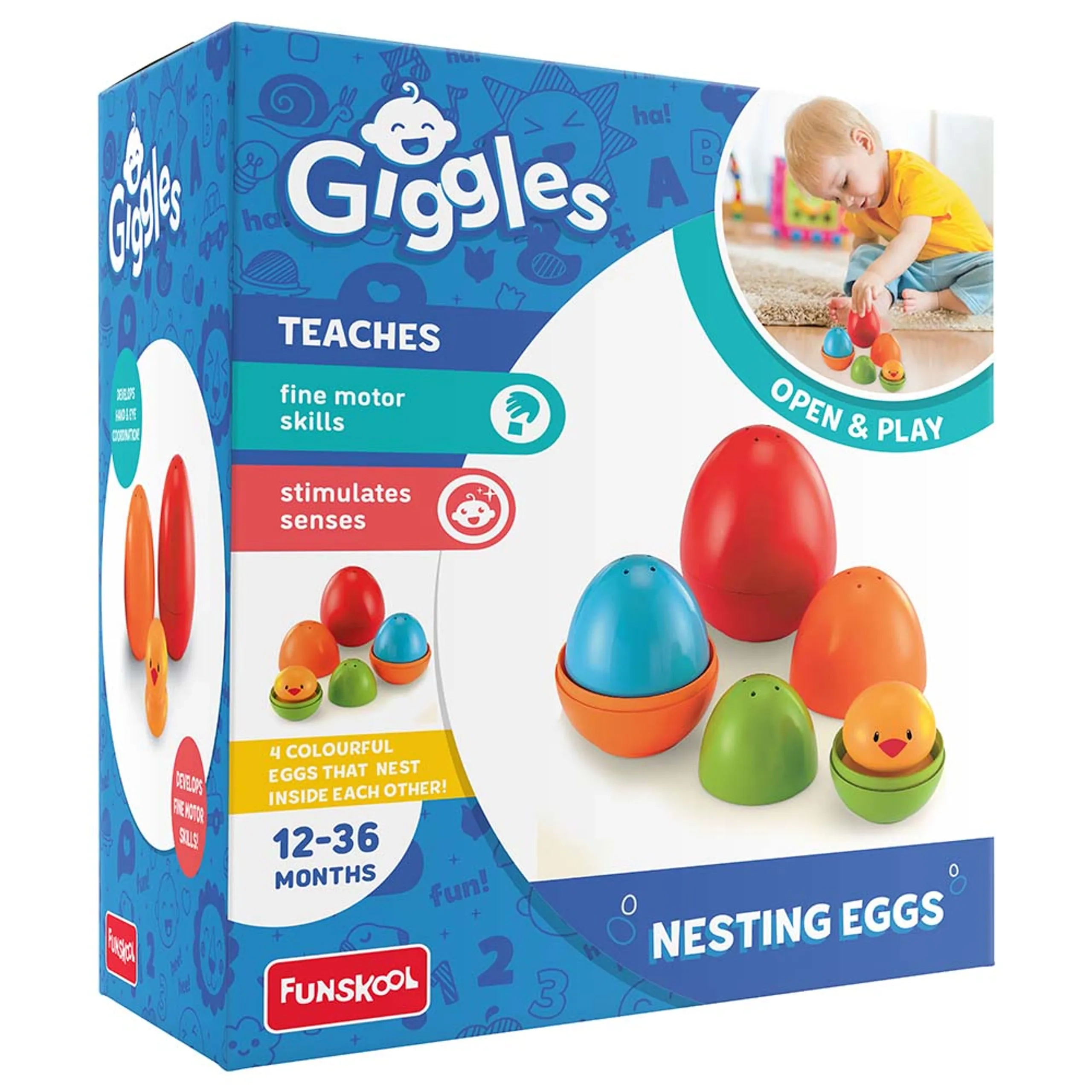 Nesting Eggs - 12 months+ 5 pieces