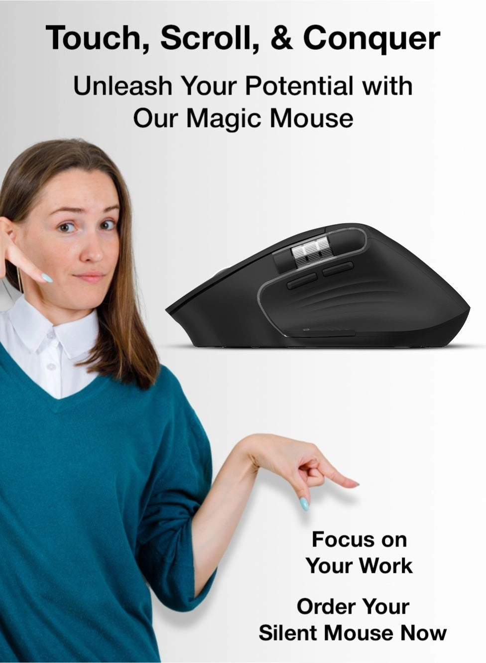 ErgoFlow Pro - 2.4ghz Wireless Bluetooth USB