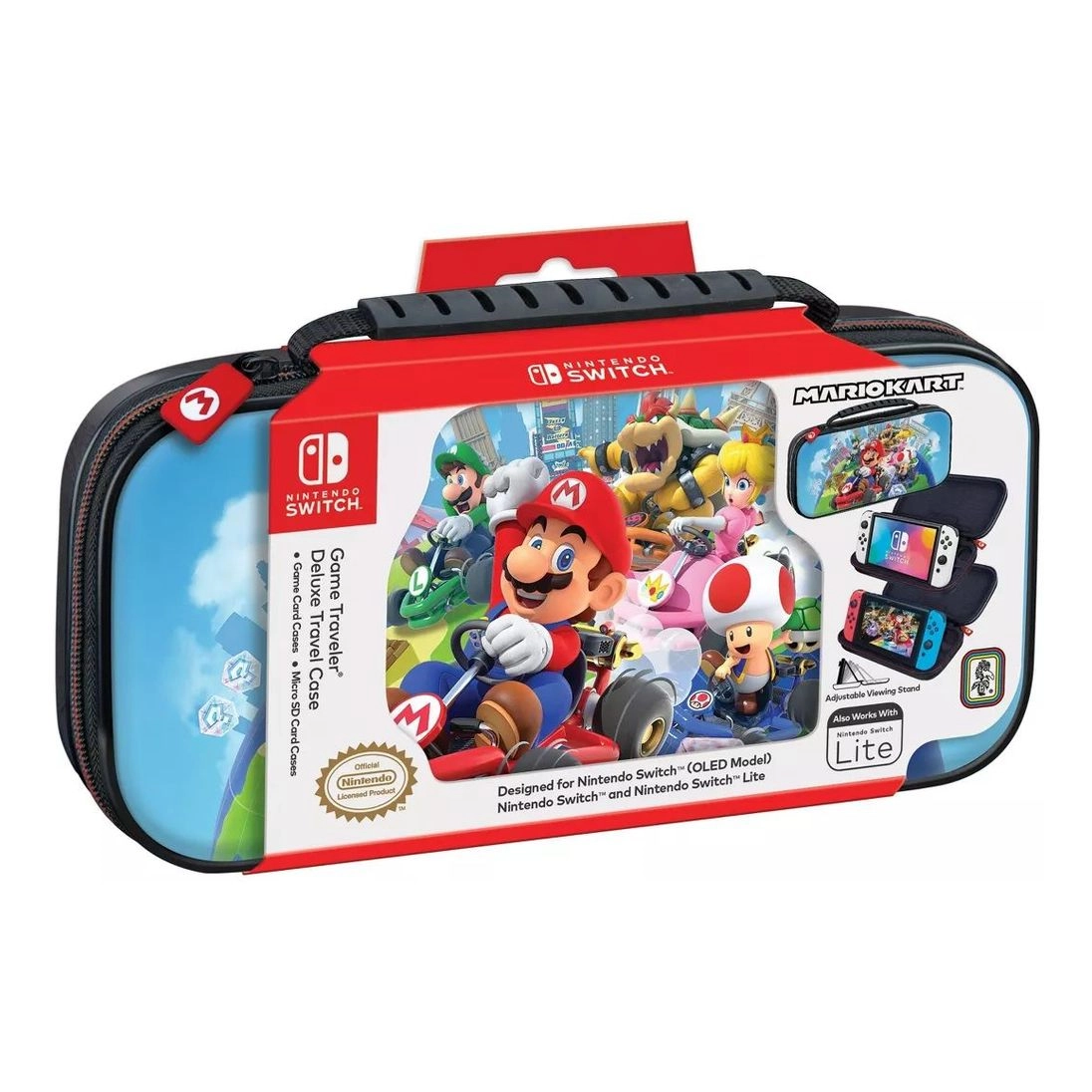 Nintendo Switch Deluxe Travel Case - Compatible with Nintendo Switch, Nintendo Switch Lite, Nintendo Switch OLED 2 game card cases 2 Micro SD card cases
