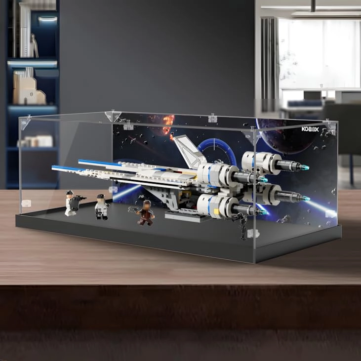 SUNHON Acrylic Figures Display Box - 47x22x16cm