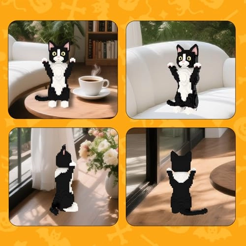 Micro Cat Building Blocks Toy Set - Devon Rex Cat 1227 pcs