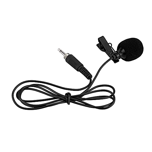 Mini Portable Clip-on Lapel Lavalier Condenser 3.5mm-Mini-Jack Microphone