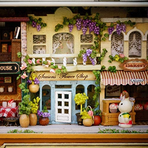 Miniature Handmade Box Dollhouse - Happy Street Corner