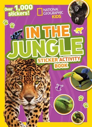 National Geographic Kids In The Jungle Activity Sticker Book 1000 pcs