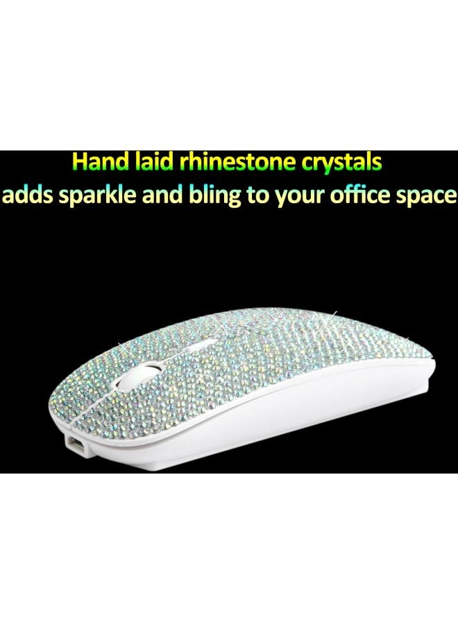 Rhinestone Studded Optical Mouse - Wireless
