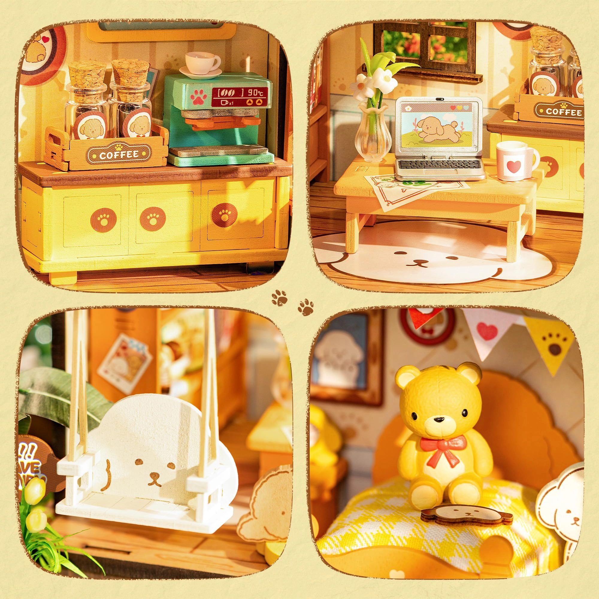 Miniature House Puppy Villa