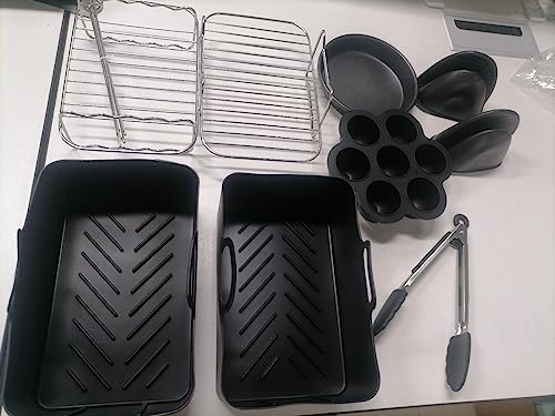 Air Fryer Accessories - stainless steel and food-grade silicone 9pcs