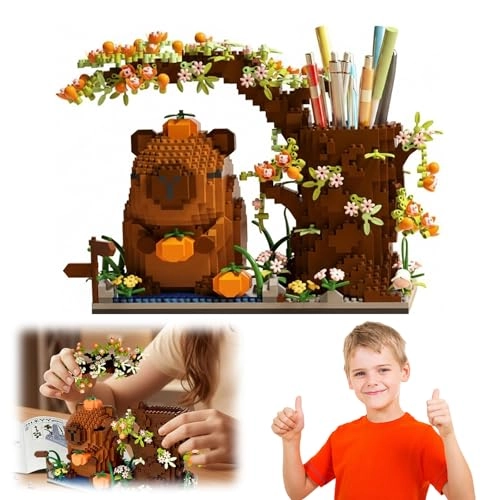 Capybara Pen Holder Building Block Set - 1880 pcs