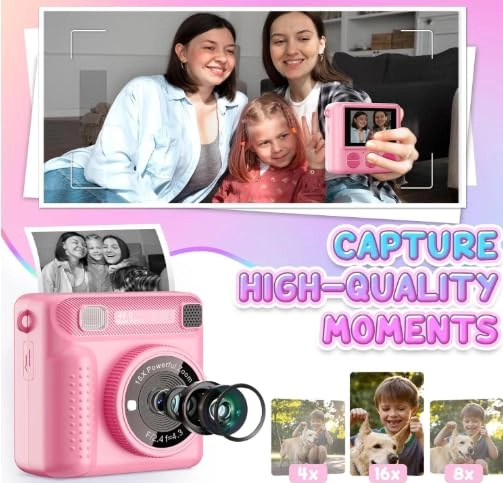 Instant Print Camera - 1080P 32GB