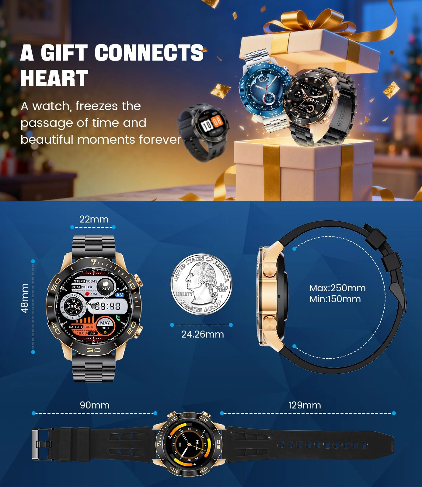 Smart Watch Metal