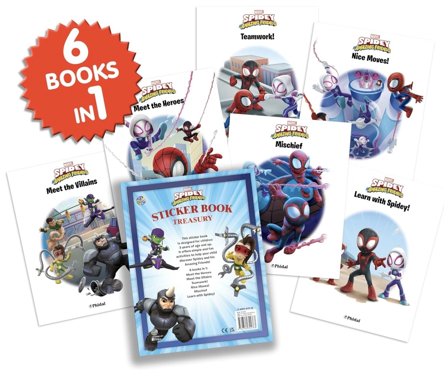 Marvel Spidey & Friends Sticker Book 350 pcs