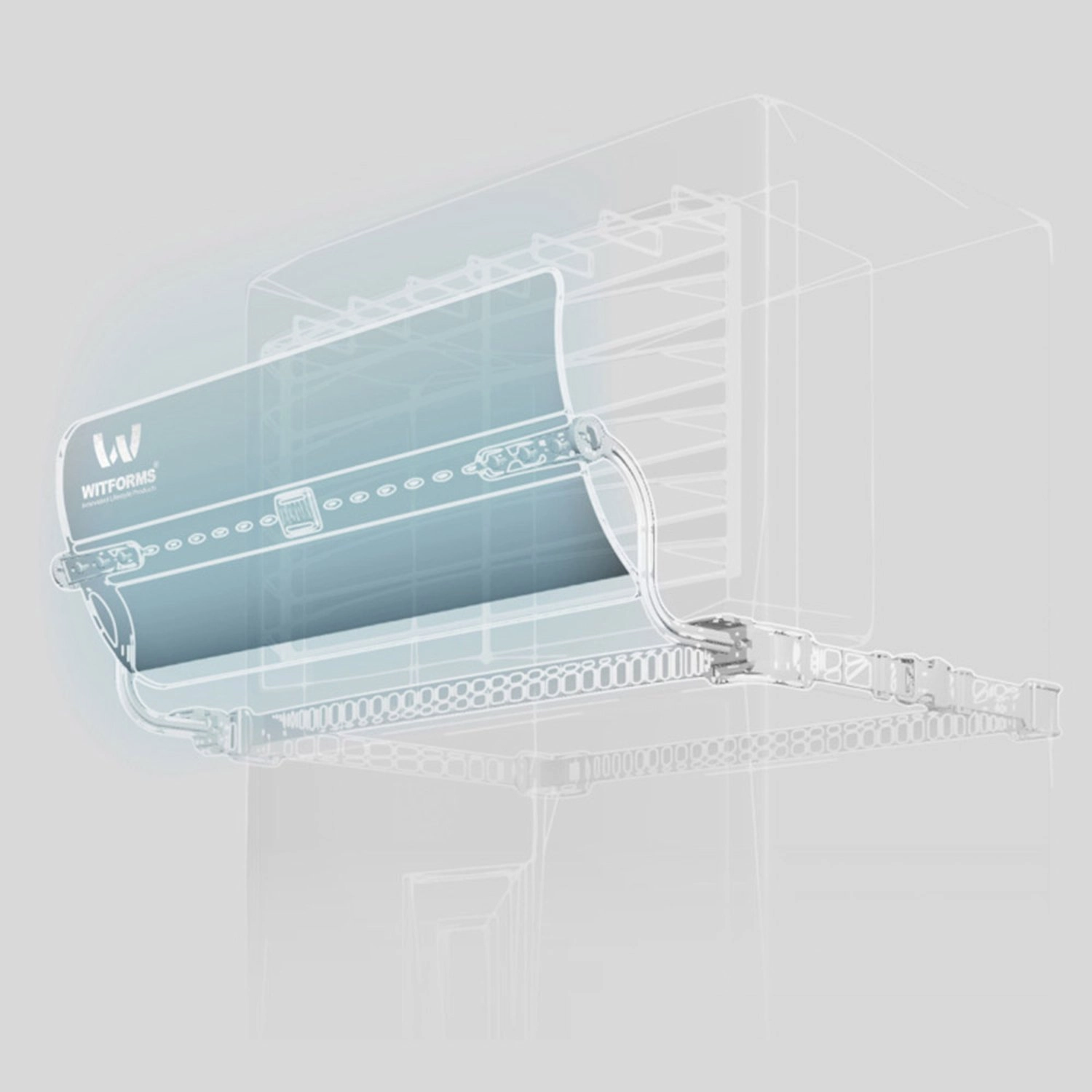 Air Deflector - Adjustable to fits all Booster air conditioner types that contain air outlet range between 50 cm and 60 cm in length.
