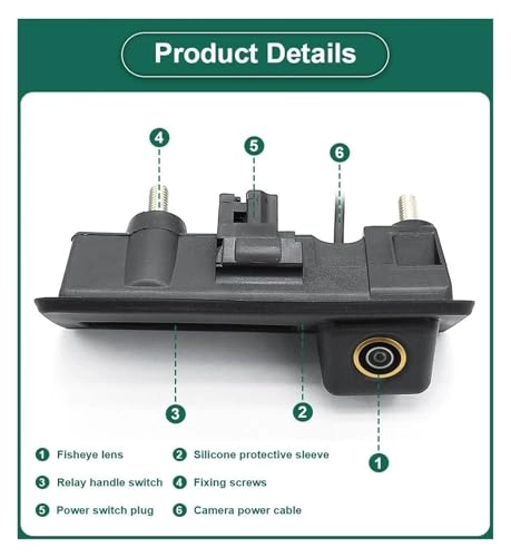 Reversing Camera - RCA interface PAL 512(H)X582(V); NTSC 512(H)X492(V)