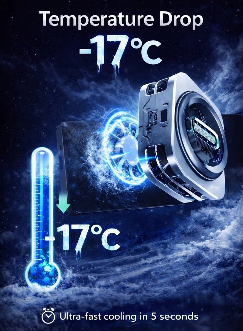 6 Pro Magnetic Phone/Tablet Cooler - 30W Ultra-Cooling 35W Mini GaN Charger Magnetic Mount