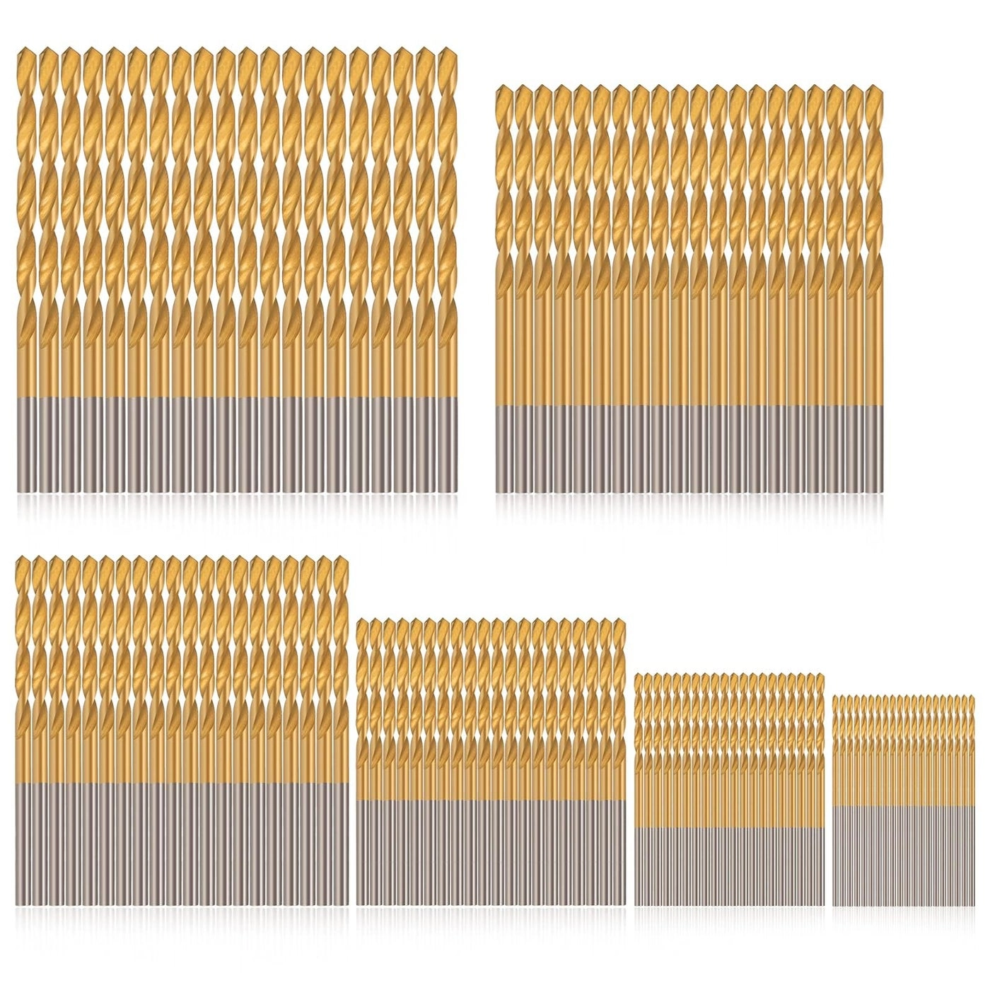 COMOWARE Drill Bit Set - Titanium 120 Pcs 1 mm to 3.5 mm