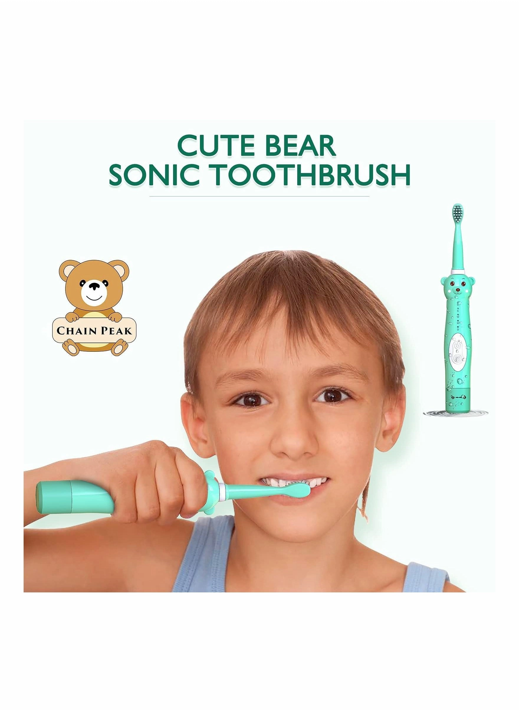 Sonic Electric Toothbrush - 5 Modes 4 Replacement Brush Heads