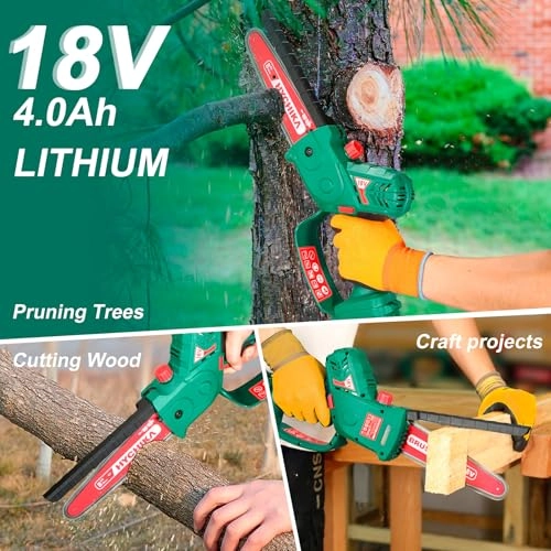 Mini Chainsaw - 8 Inch 18 V 4000 mAh