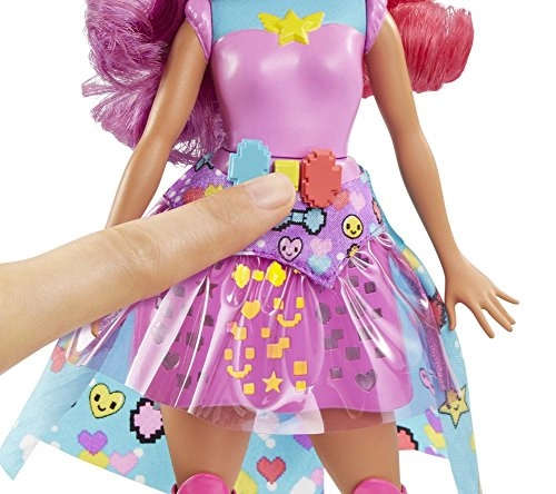 Video Game Hero Match Game Princess Doll - Light-Up Skirt Roller Skates Ages 3+